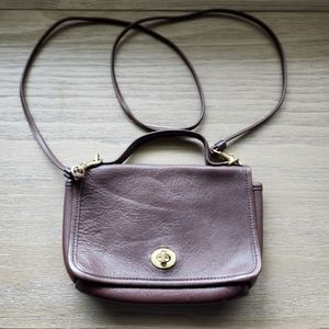 Vintage Coach Casino CrossBody Shoulder Bag Mohagany Brown